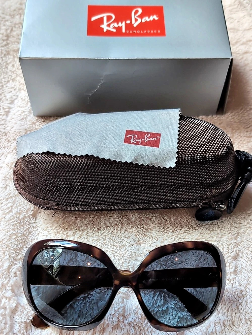 Ray-Ban Jackie Ohh II Brown Tortoiseshell Sunglasses